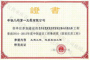 中國(guó)建設(shè)工程魯班獎(jiǎng)（全程參與監(jiān)理）